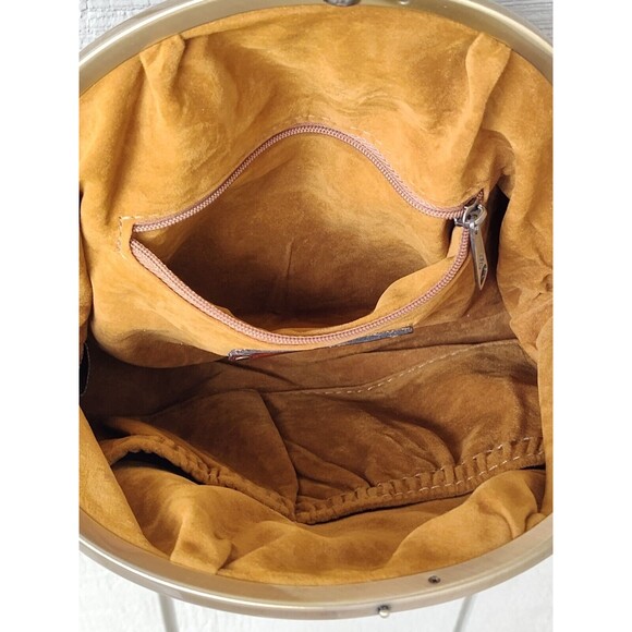 Patricia Nash Silvia Frame Bag Etched Roses Leather - Picture 10 of 10